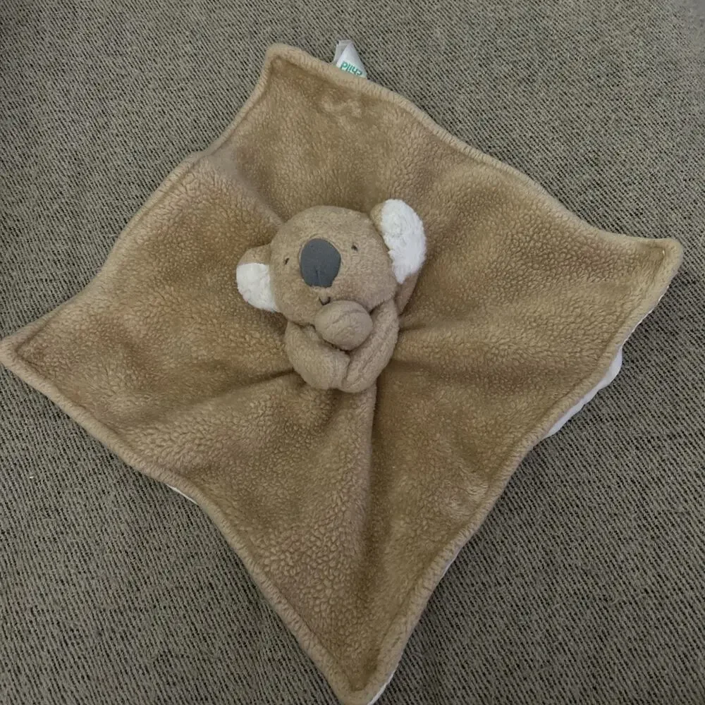 Carter's Child of Mine Koala Bear Lovey 13” Security Blanket Plush Brown